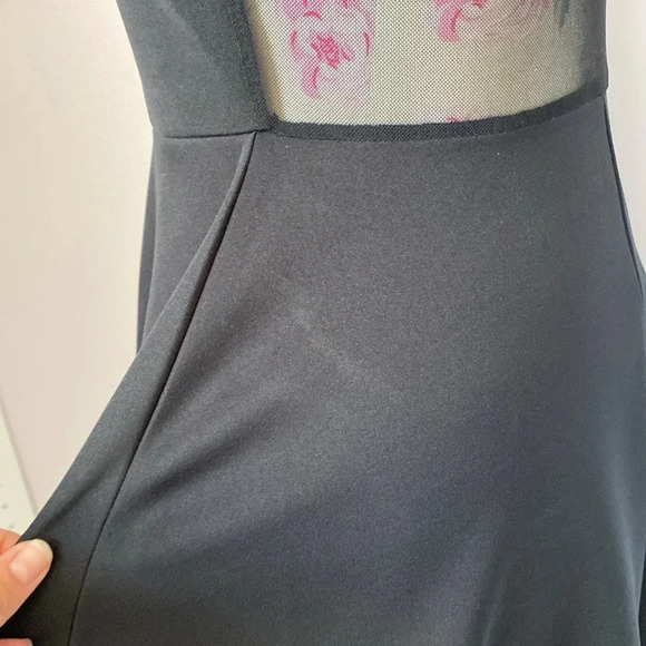Topshop sheer front panel mini dress size 4 - Picture 7 of 13